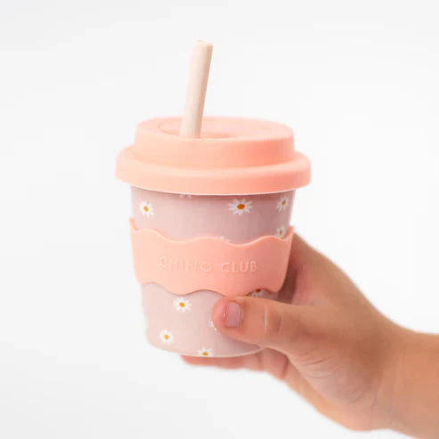 Chino Cup Pink Daisy 4oz Babychino Cup