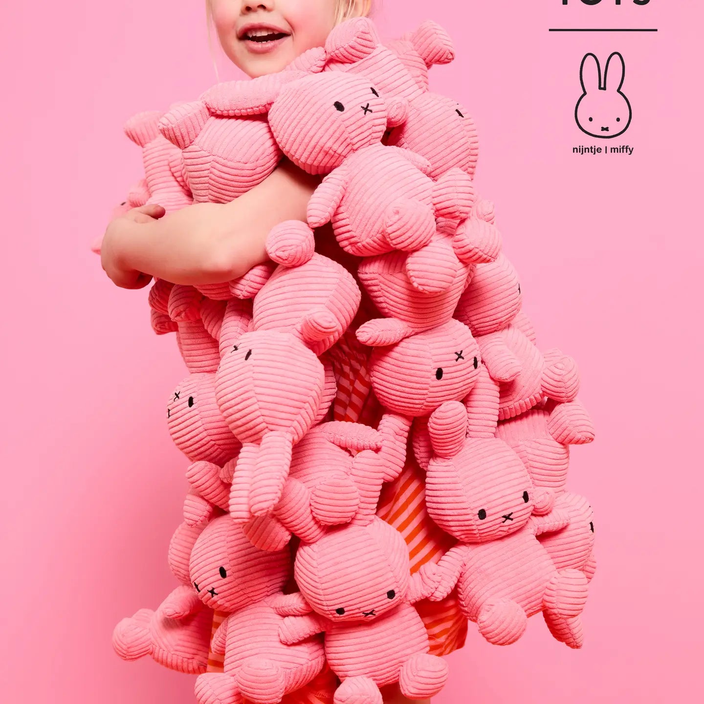 Miffy Corduroy Eco Bubblegum Pink 23cm
