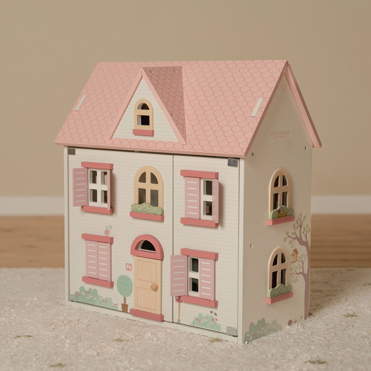 Little Dutch Wooden 4pc Ultimate Dolls House & Accessories Bundle