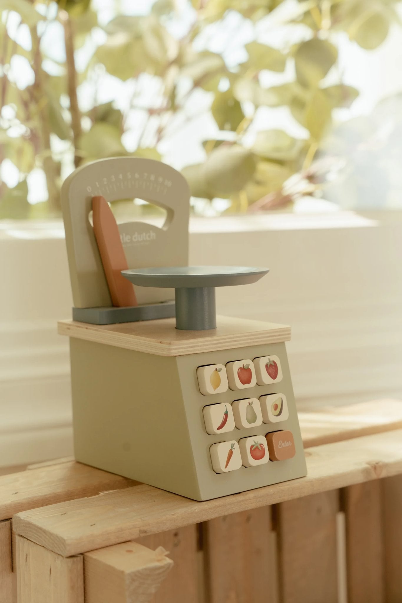 Little Dutch Wooden 3Pc Mint Kitchen Bundle with Baking Set, Toy Scale + Accessories
