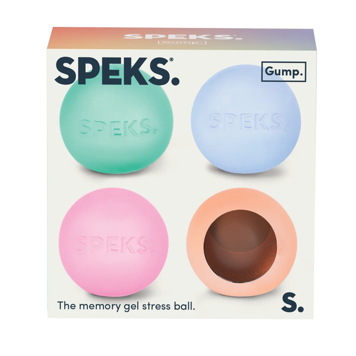 Speks Gump Mini 4 Pack- Memory Gel Stress Ball