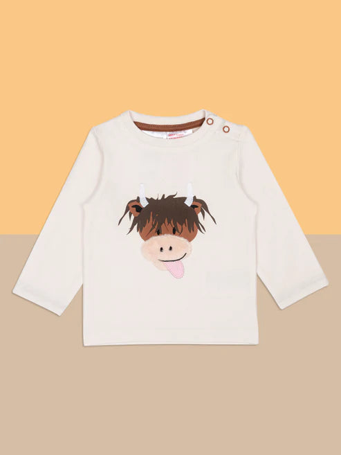 Blade & Rose Neutral Hamish Highland Cow Top