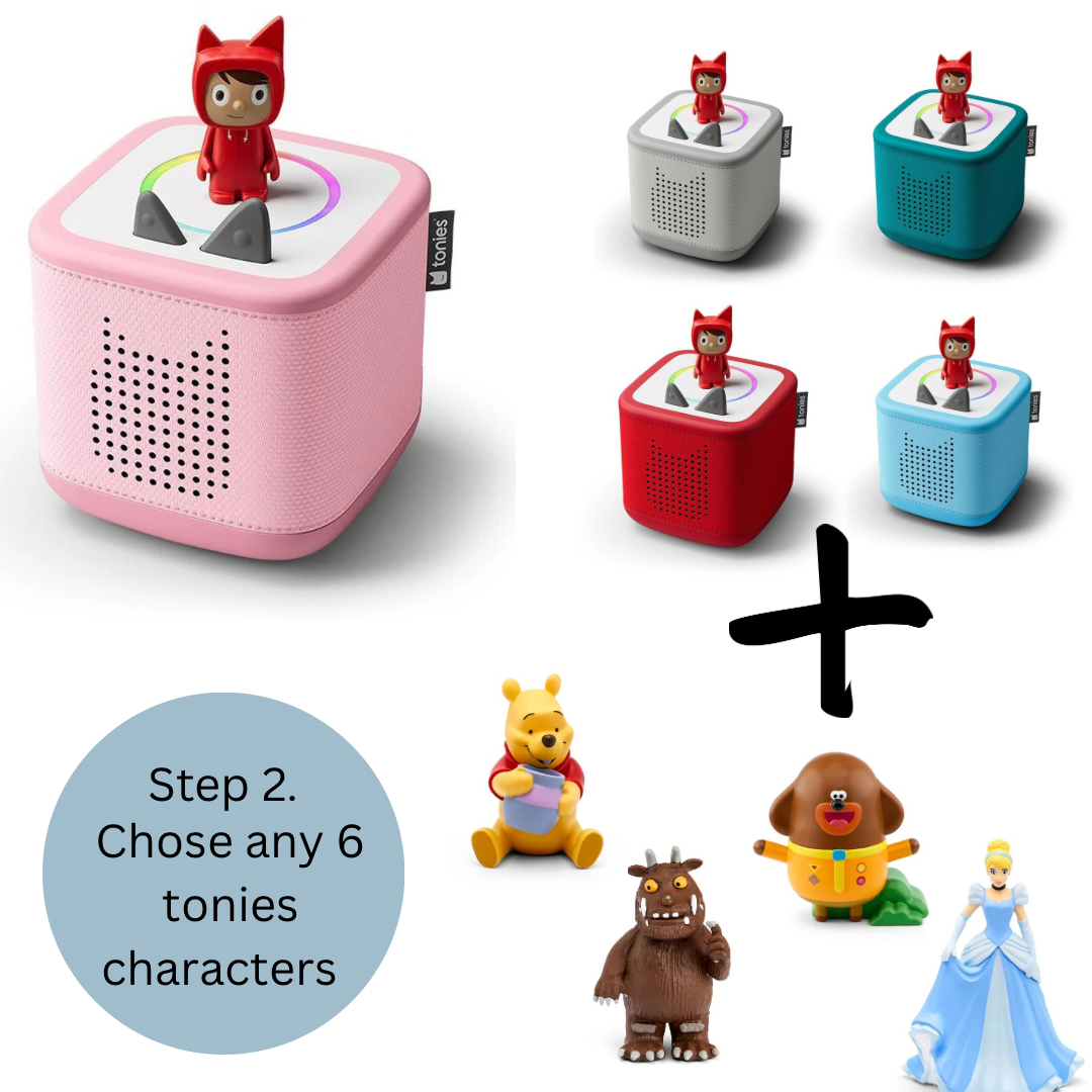 Tonies Toniebox Starter Set Bundle- Create Your Own (8pc)