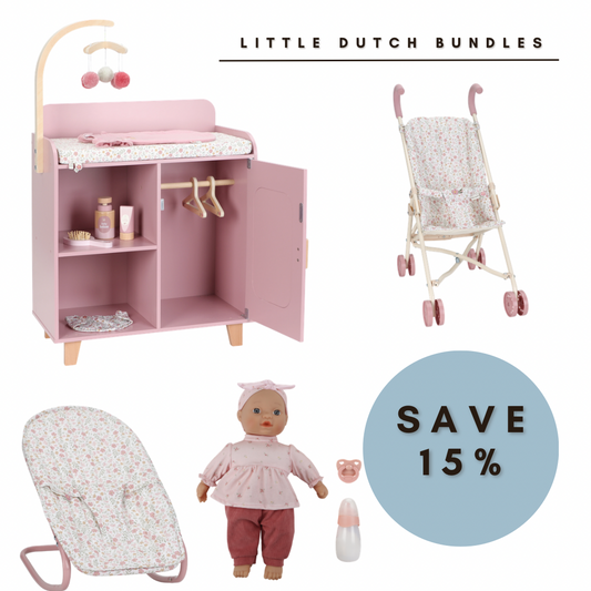 Little Dutch 4pc Ultimate Doll Bundle