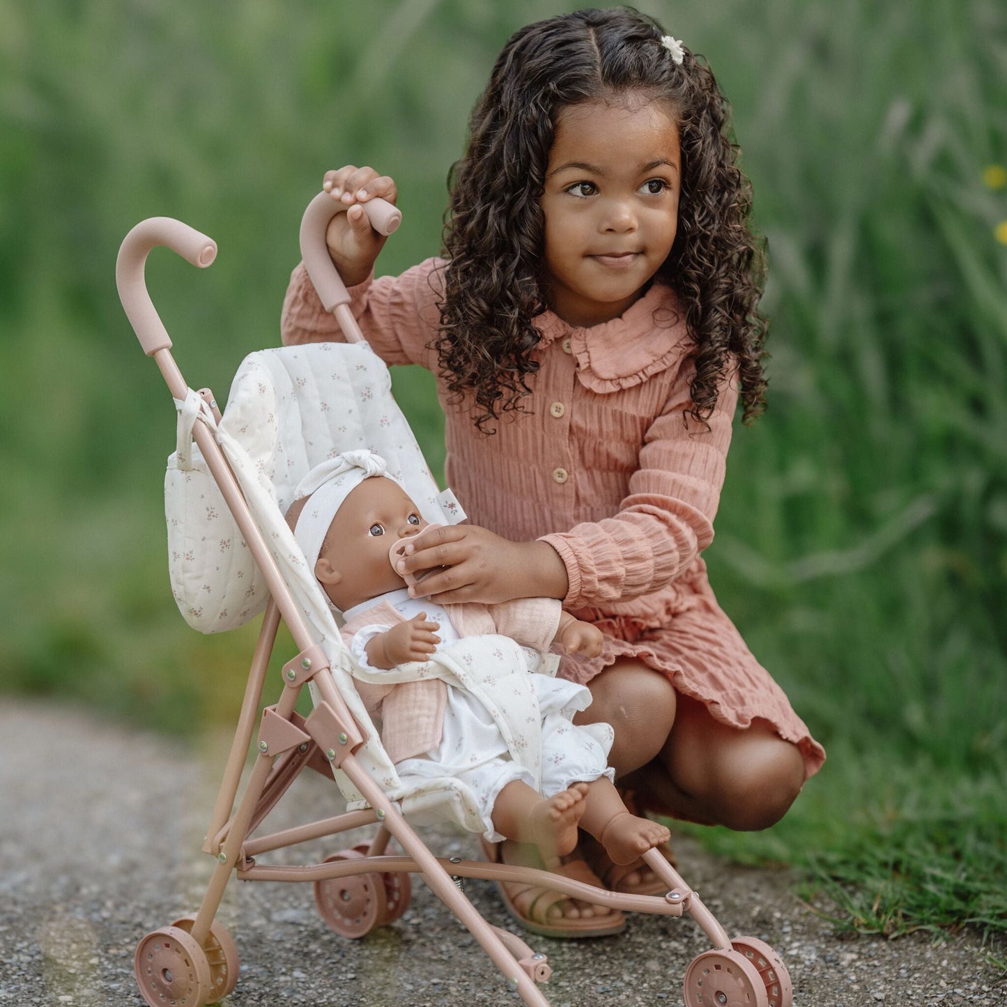 Little Dutch 2Pc Doll Bundle with Noa Doll & Metal Pram