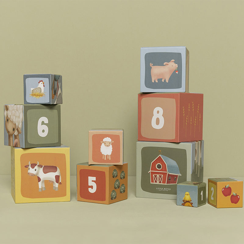Little Dutch Building Blocks Cardboard- Little Farm
