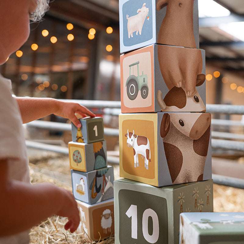 Little Dutch Building Blocks Cardboard- Little Farm