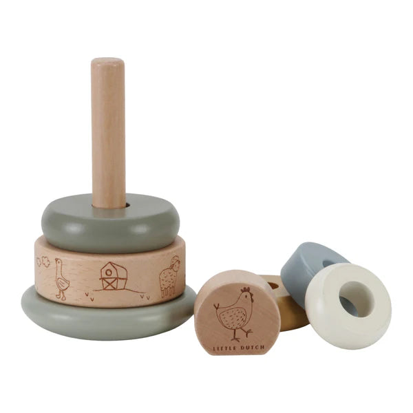 Little Dutch Rocking Ring Stacker- Little Farm