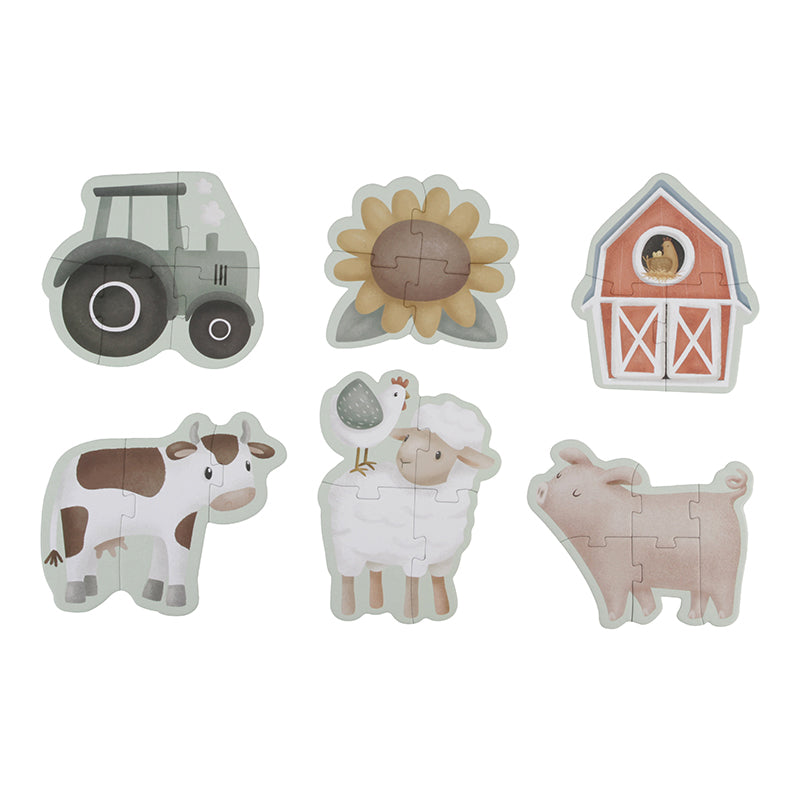 Little Dutch 6 in 1 Puzzles- Little Farm