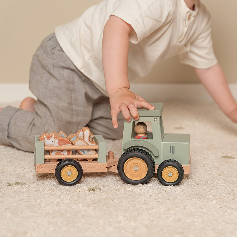 Little Dutch Tractor With Trailer- Little Farm