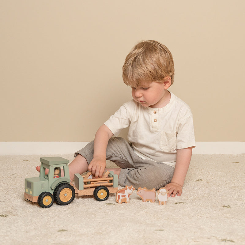 Little Dutch Tractor With Trailer- Little Farm