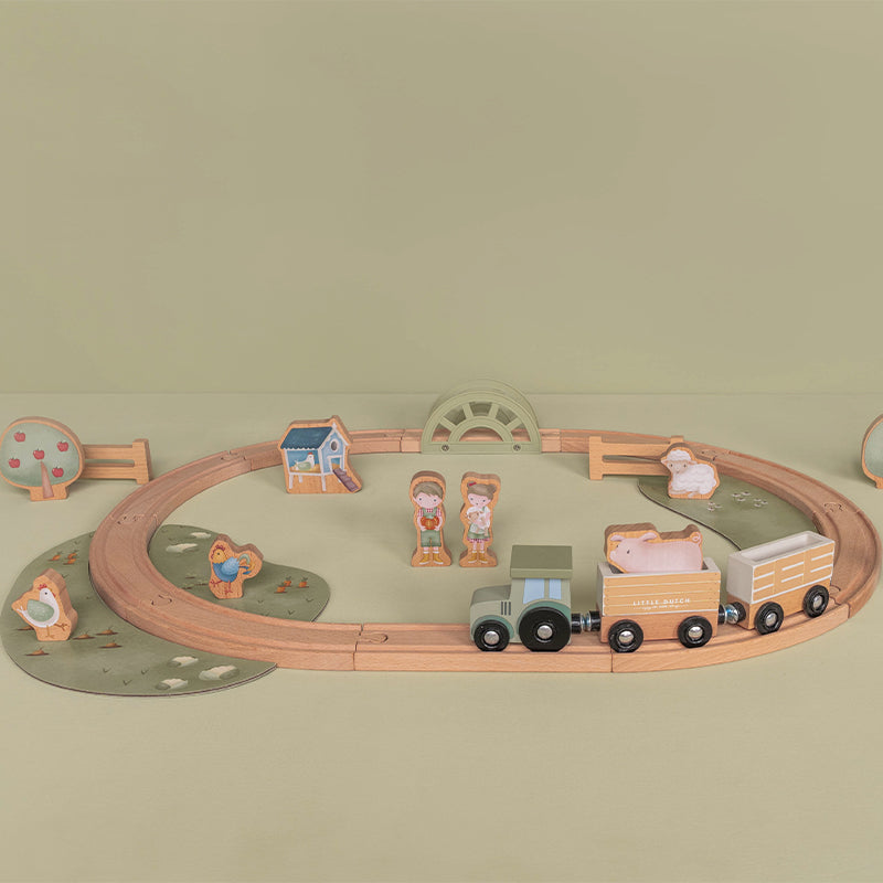 Little Dutch Wooden Train Track- Little Farm
