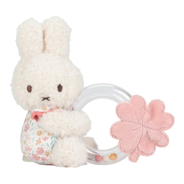 Little Dutch Miffy x Little Dutch Rattle Ring- Lucky Blossom