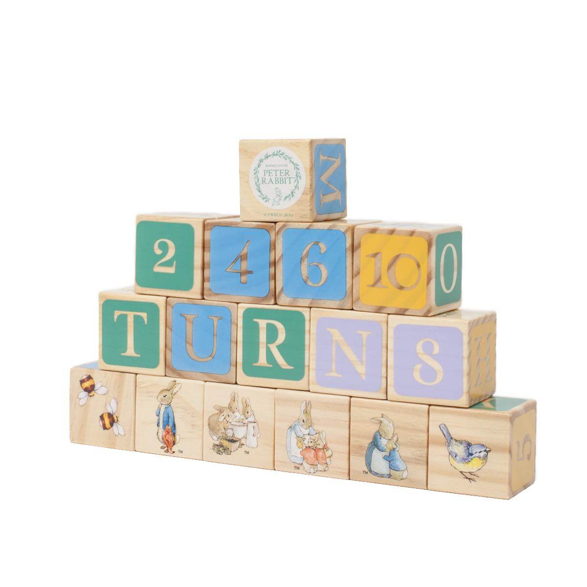 Rainbow Designs Peter Rabbit 16PC Wooden Picture Blocks