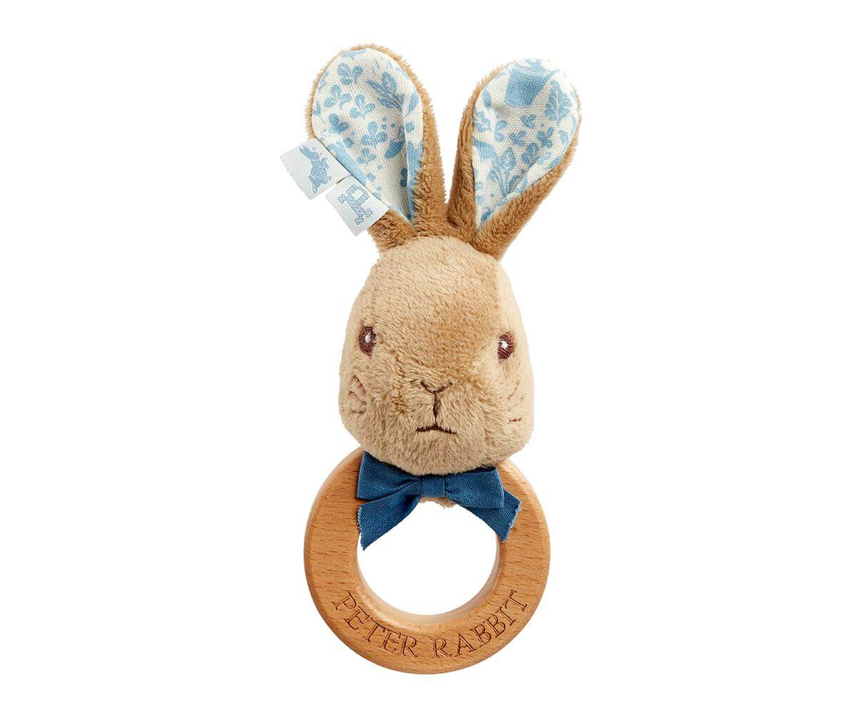 Rainbow Designs Peter Wooden Ring Rattle