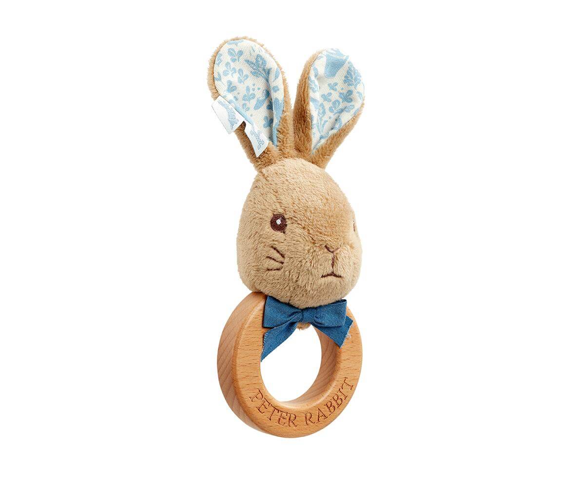 Rainbow Designs Peter Wooden Ring Rattle