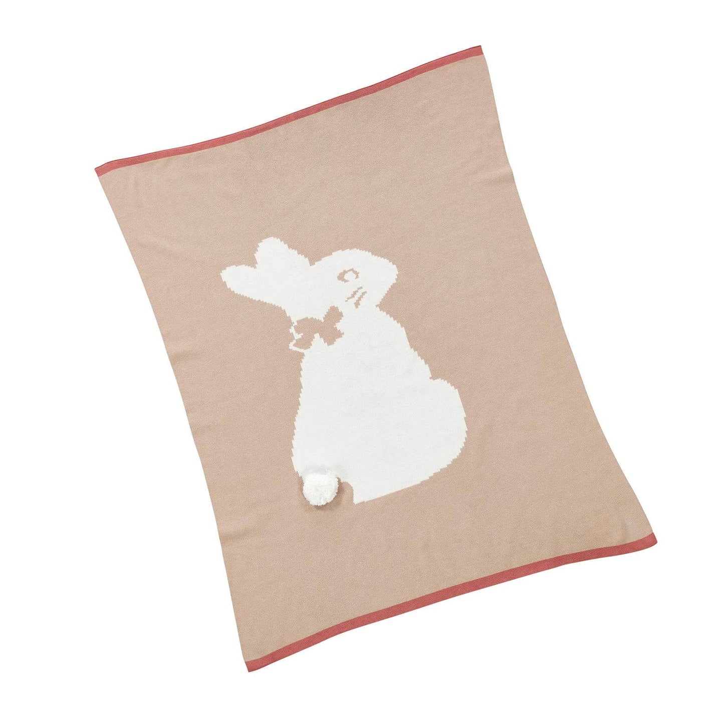 Rainbow Designs Flopsy Bunny Signature Knitted Blanket With Soft Toy