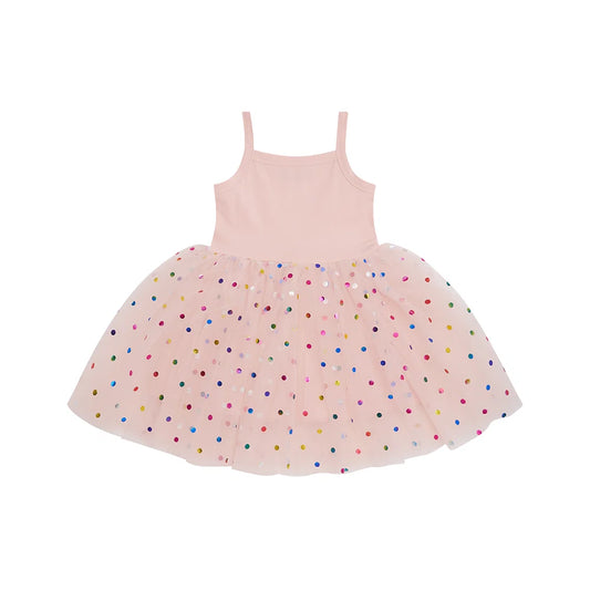 Bob & Blossom Pale Pink Spot Dress