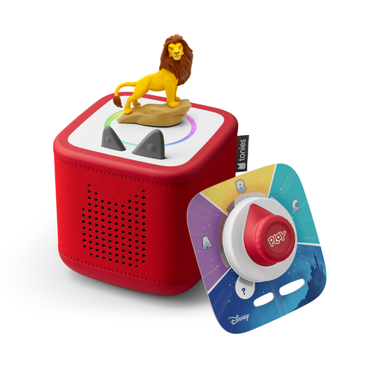 Tonie Toniebox 2 Play Set with Lion King- Sunset Red