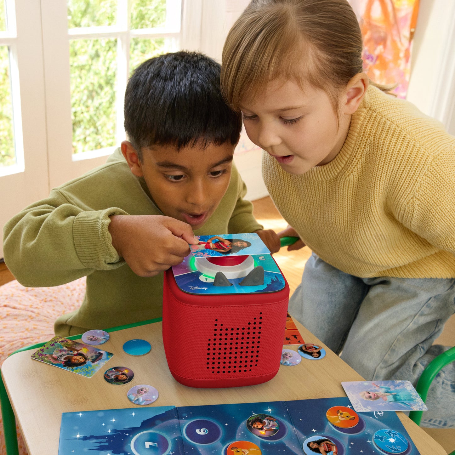 Tonie Toniebox 2 Play Set with Lion King- Sunset Red