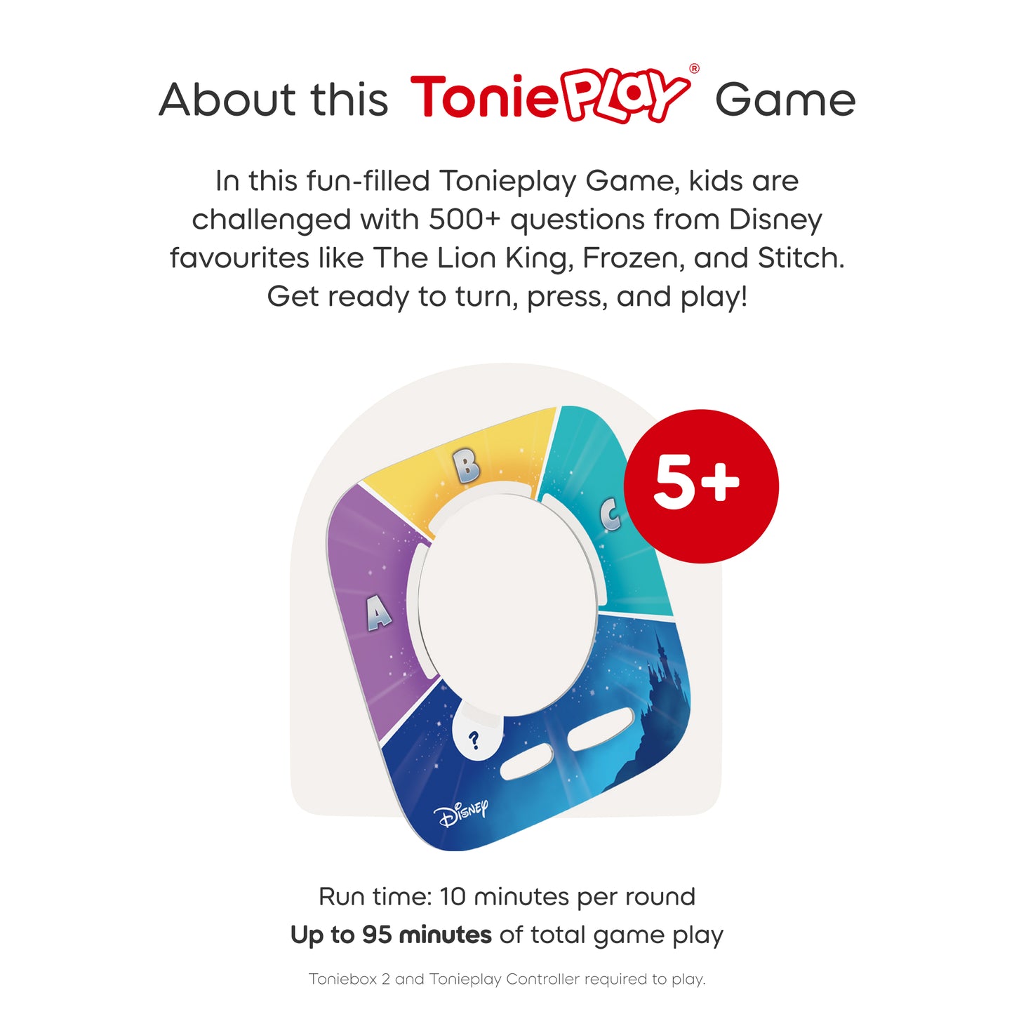 Tonie Toniebox 2 Play Set with Lion King- Sunset Red