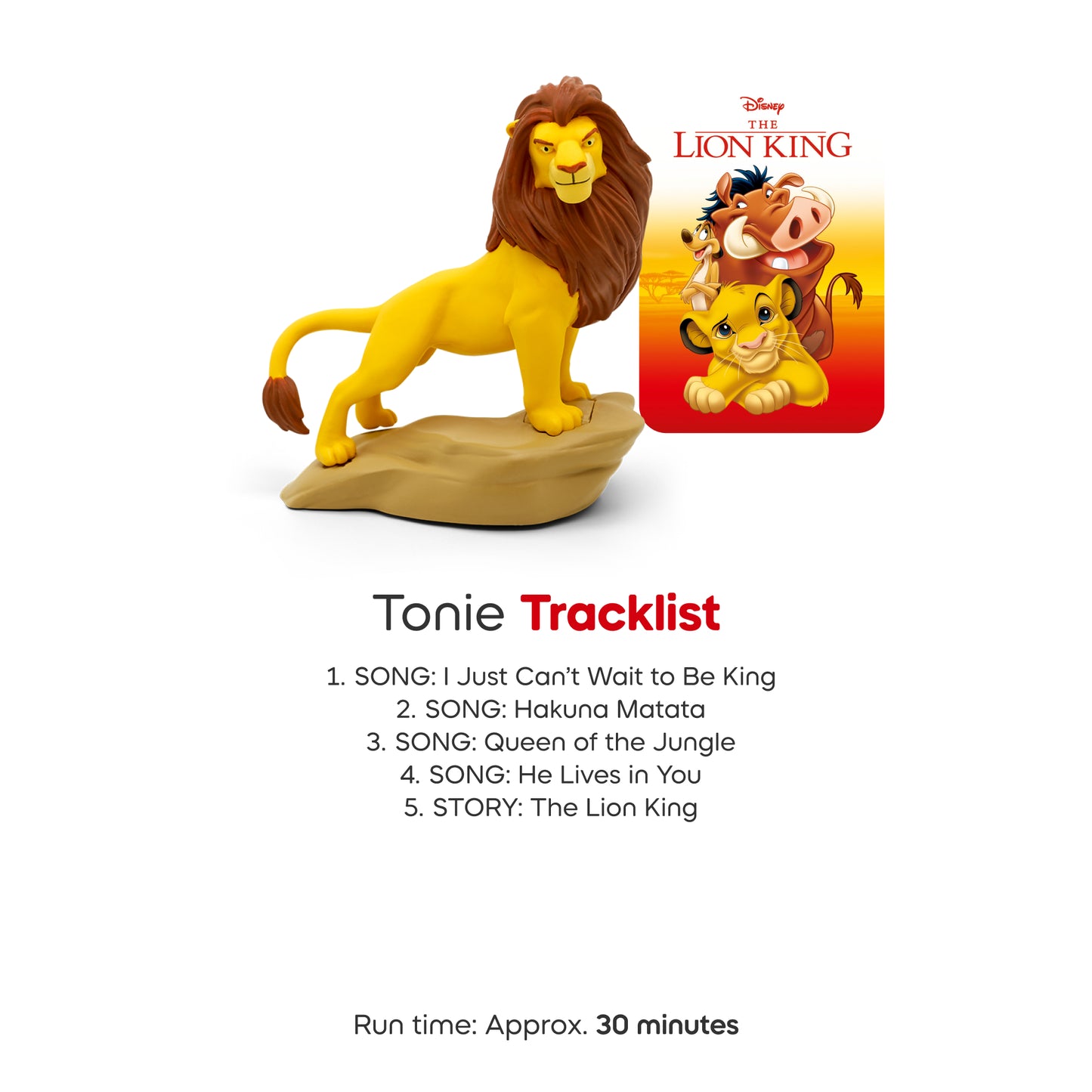 Tonie Toniebox 2 Play Set with Lion King- Sunset Red