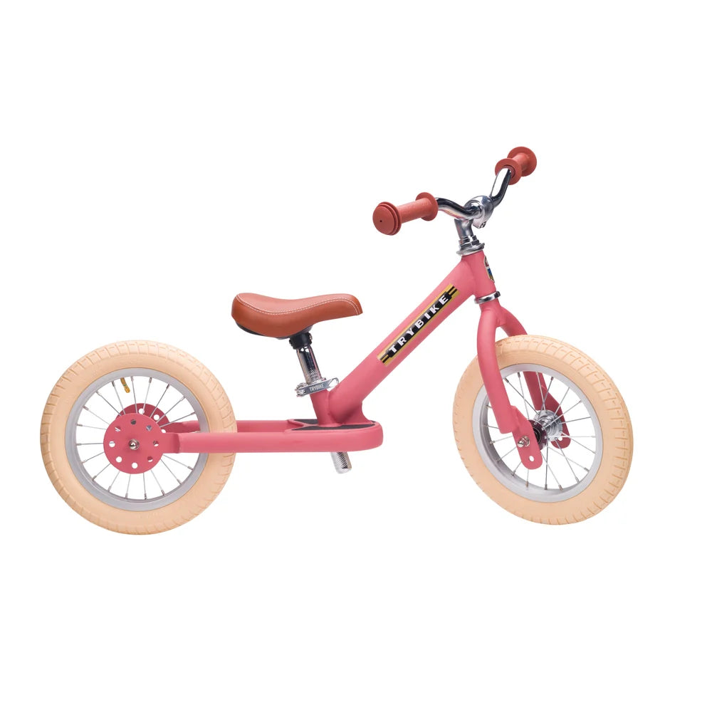 Trybike 2-in-1 Steel Balance Bike & Trike Pink