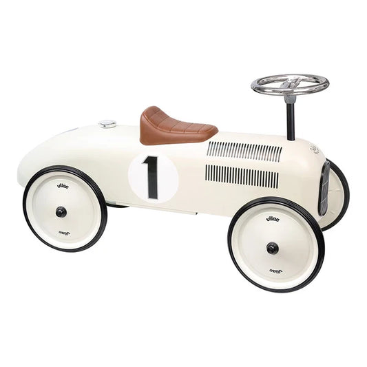 Vilac Vintage Ride-On Car Cream