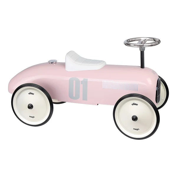 Vilac Vintage Ride-On Car Light Pink