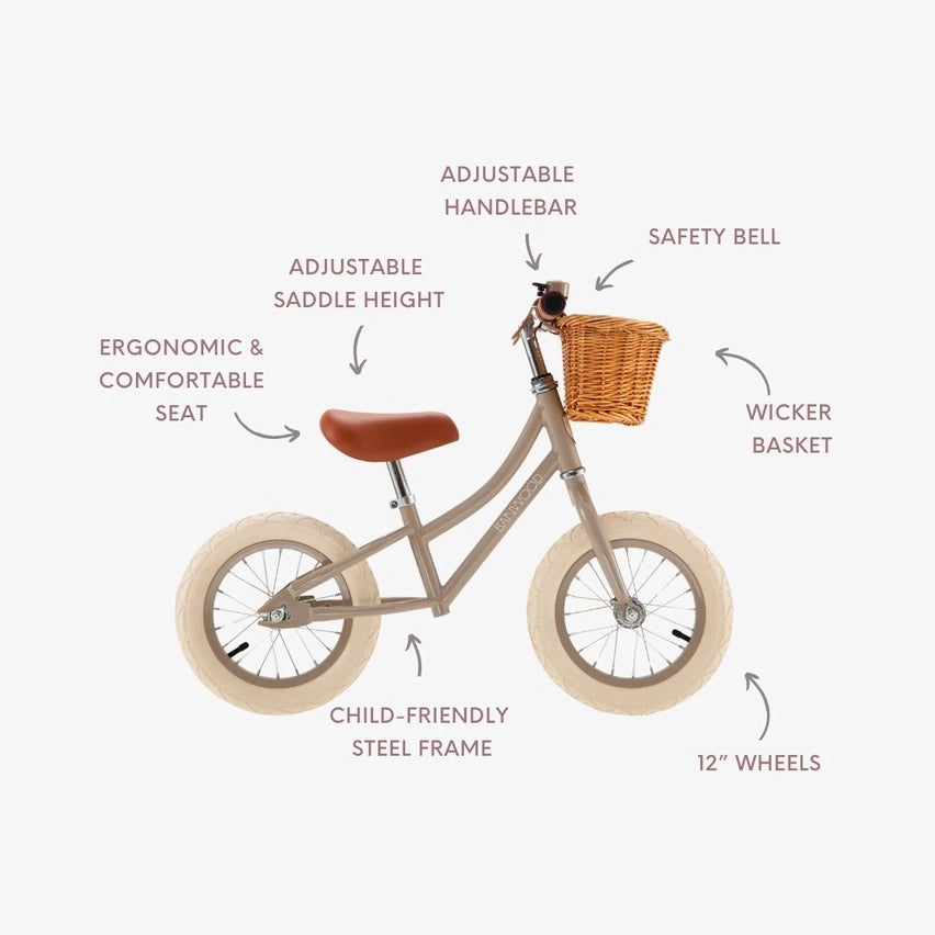 Banwood Vintage Balance Bike- Beige