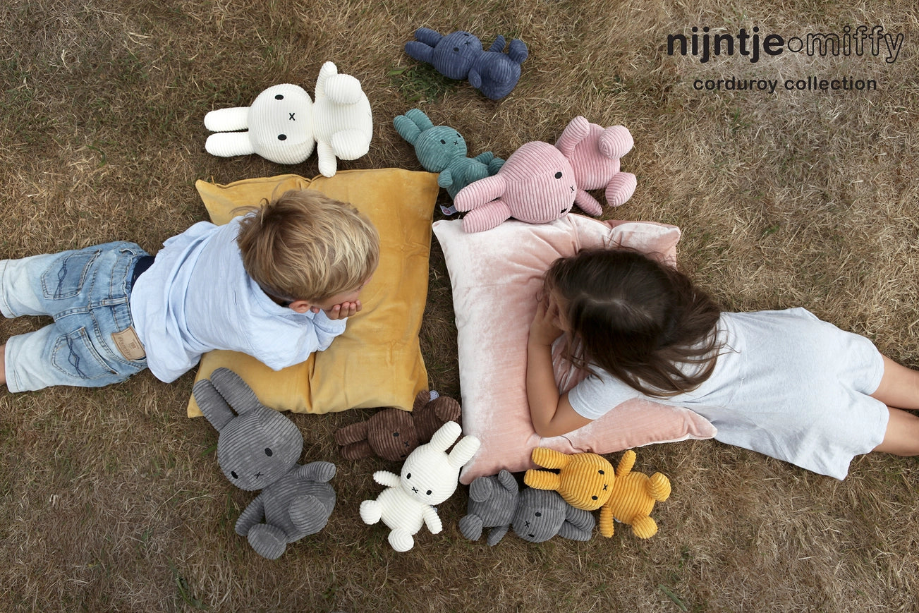 Miffy Corduroy Eco Grey 23cm
