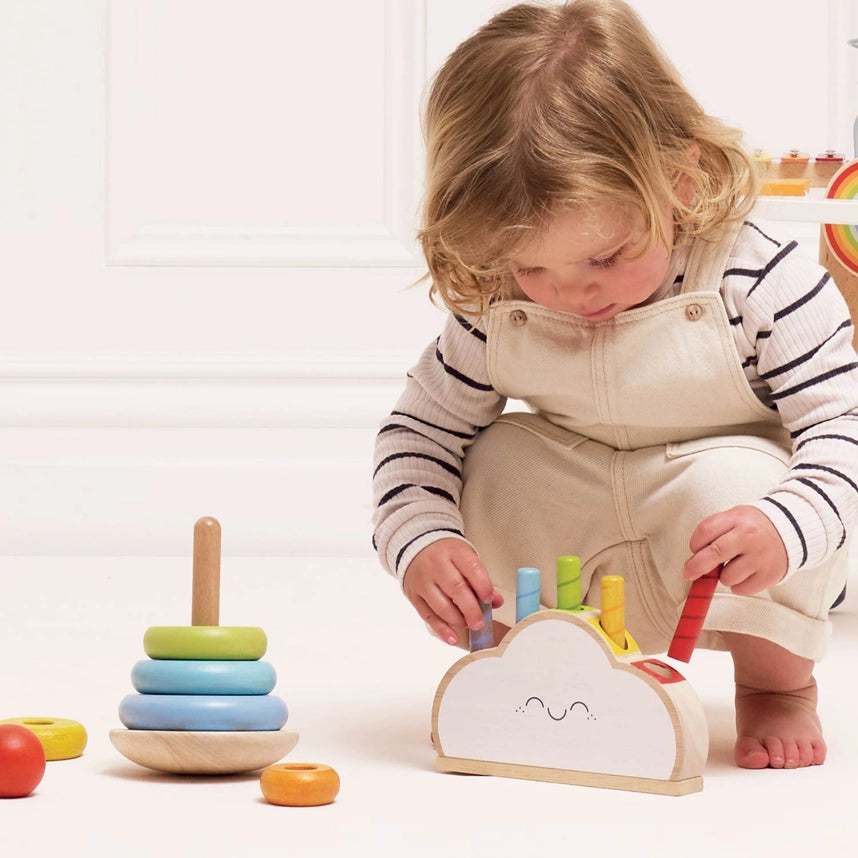 Le Toy Van Rainbow Cloud Pop-Up Toy