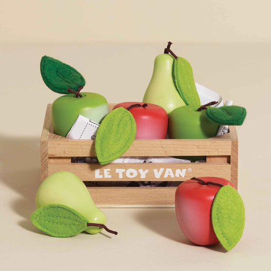 Le Toy Van Orchard Fruits Wooden Market Crate