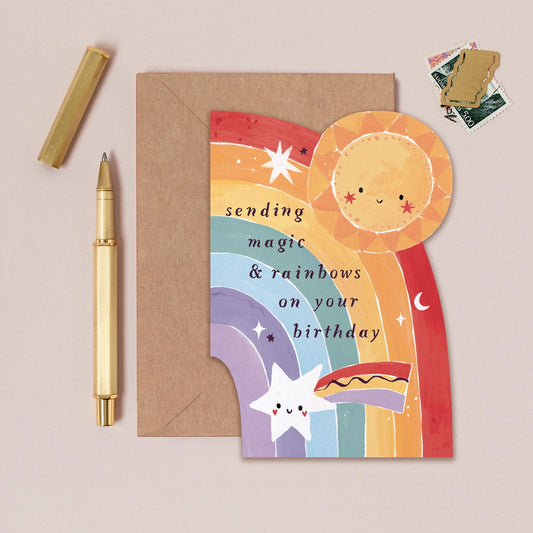 Sister Paper Co. Children's Rainbow Birthday Card