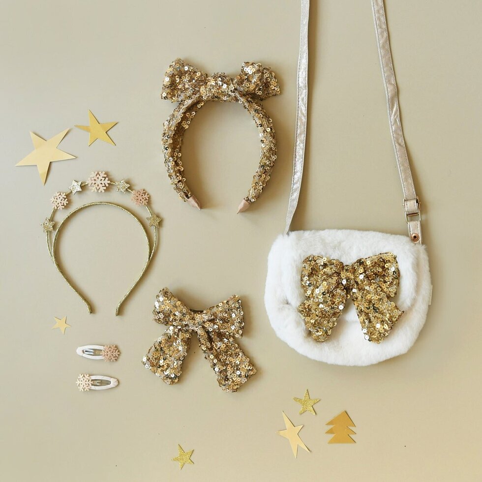 Rockahula Bedazzle Sequin Bow Clip
