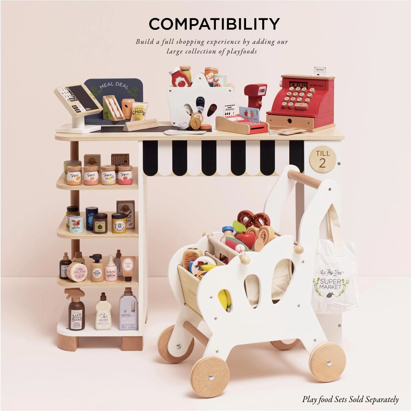 Le Toy Van- Supermarket Till Checkout & Accessories
