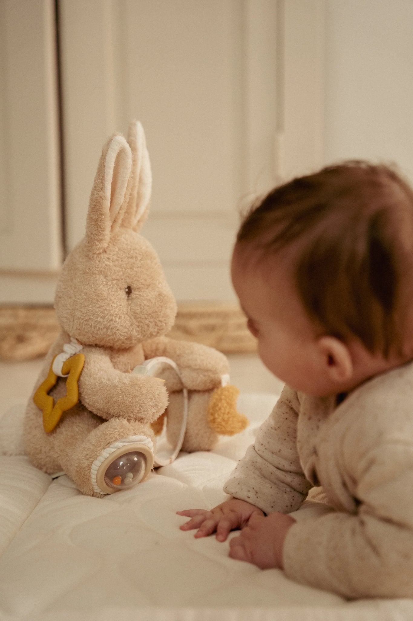 Little Dutch Activity Cuddle Toy Baby Bunny