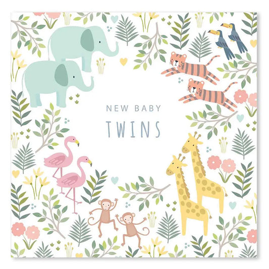 Klara Hawkins New Baby Twins Card
