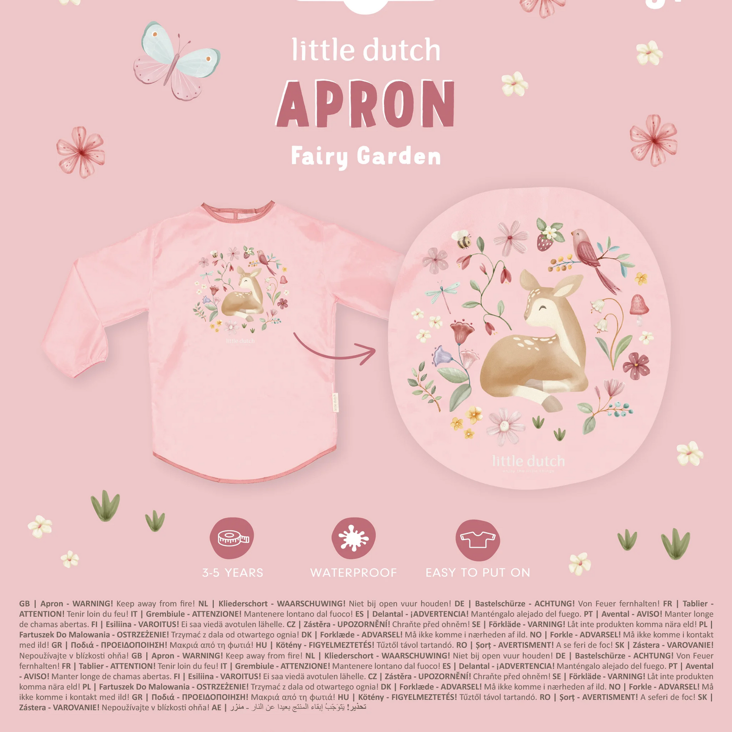 Little Dutch Craft Apron- Fairy Garden