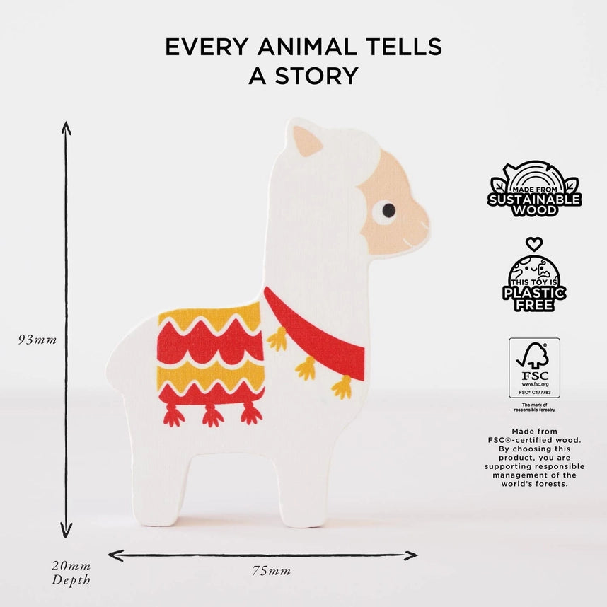 Le Toy Van Andes Stacking Animals & Bag