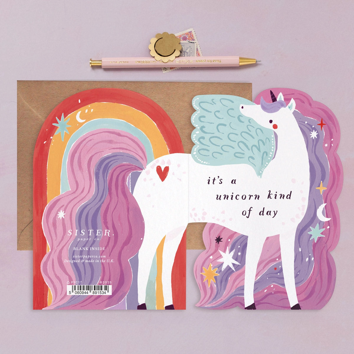 Paper Sister Co. Unicorn Birthday Card