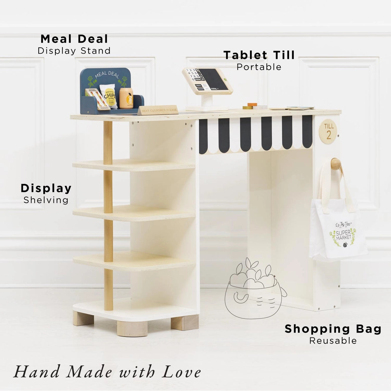 Le Toy Van- Supermarket Till Checkout & Accessories