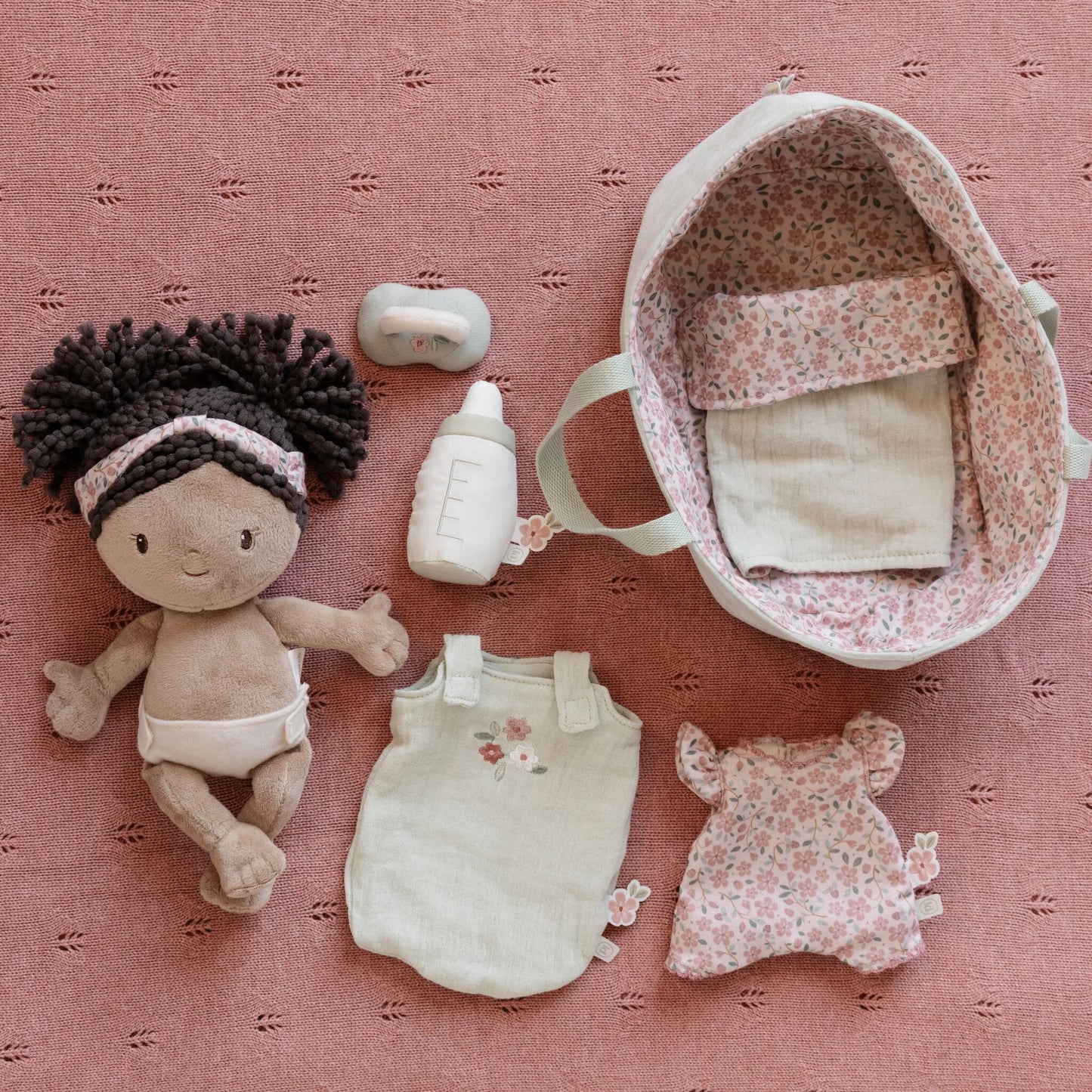 Little Dutch Baby Doll in Basket- Evi
