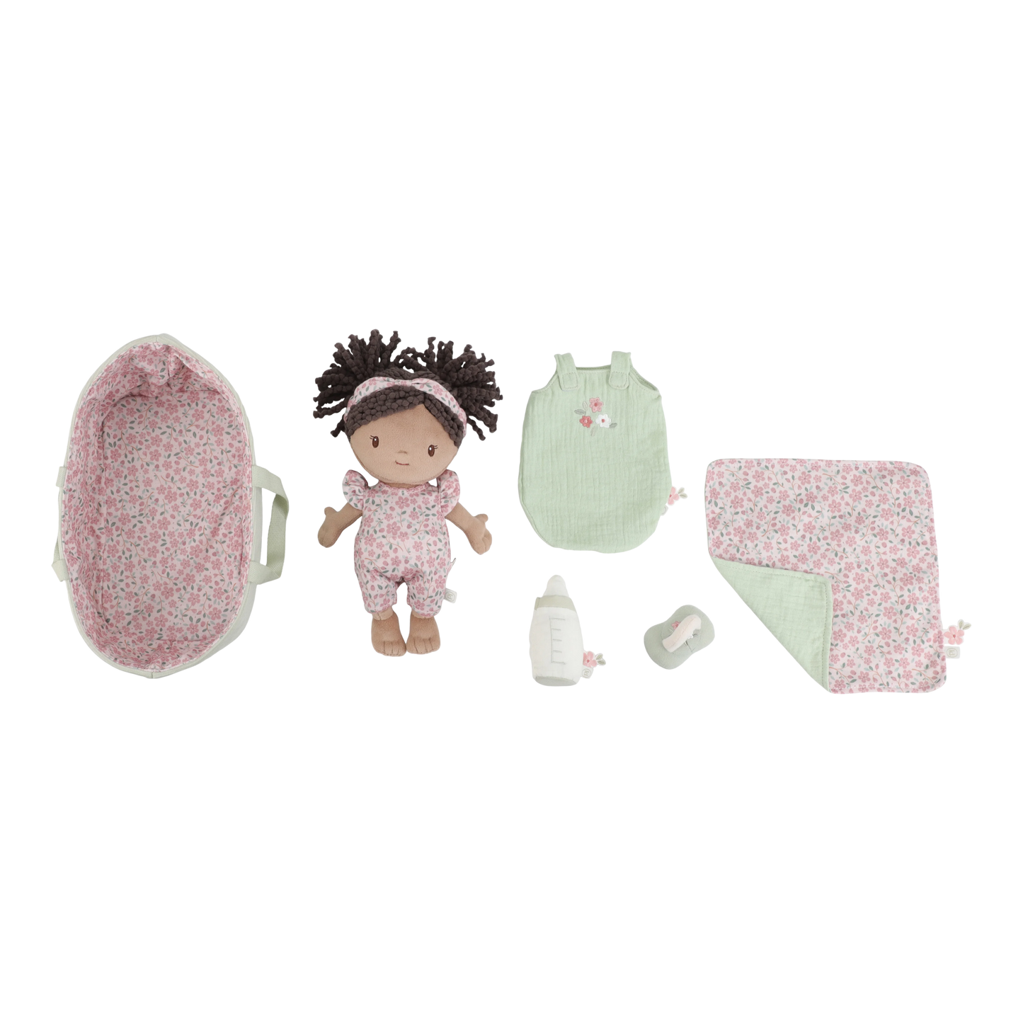 Little Dutch Baby Doll in Basket- Evi