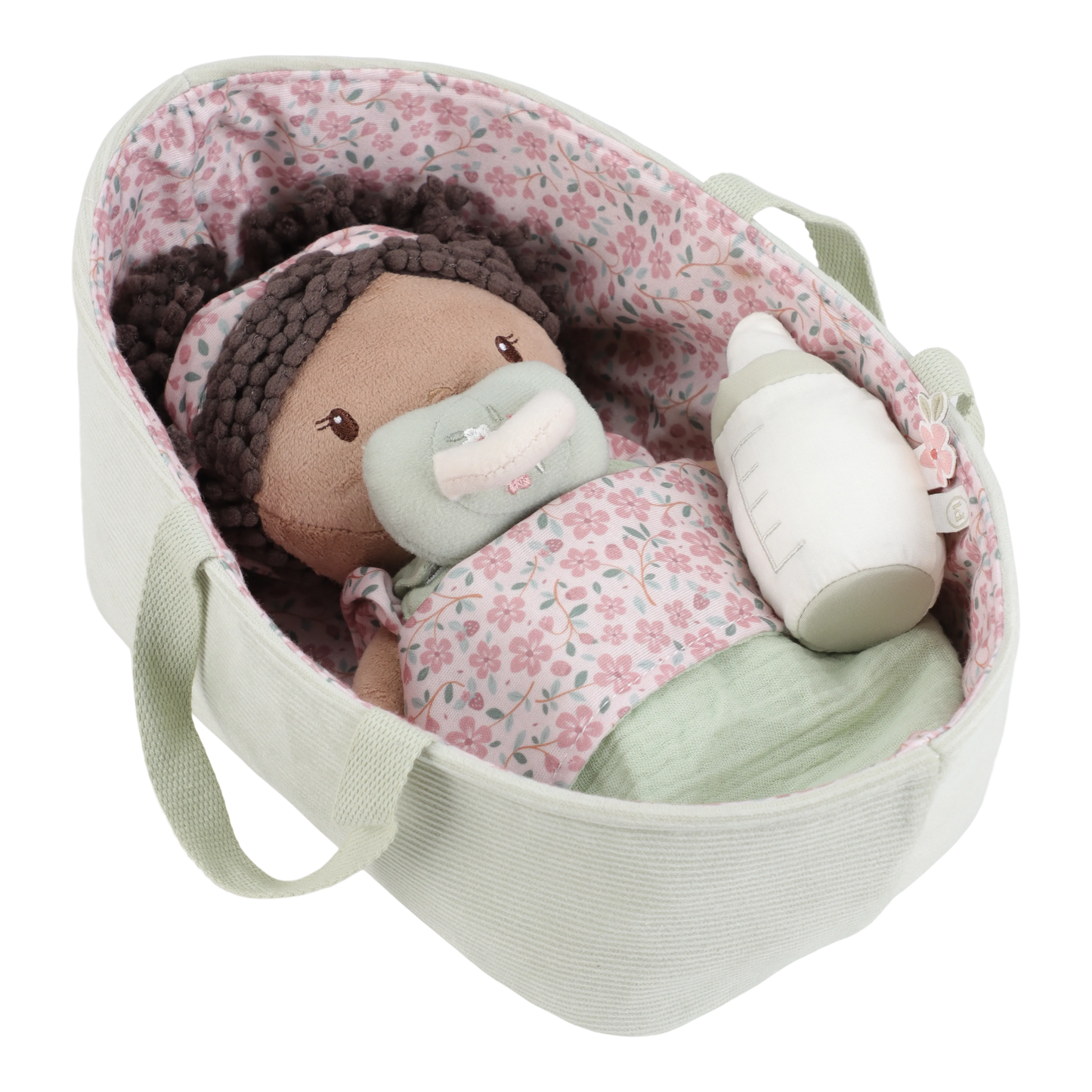 Little Dutch Baby Doll in Basket- Evi