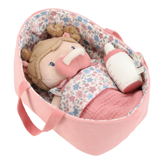 Little Dutch Baby Doll Rosa In Basket