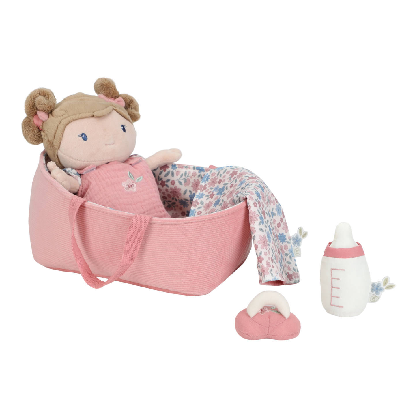 Little Dutch Baby Doll Rosa In Basket