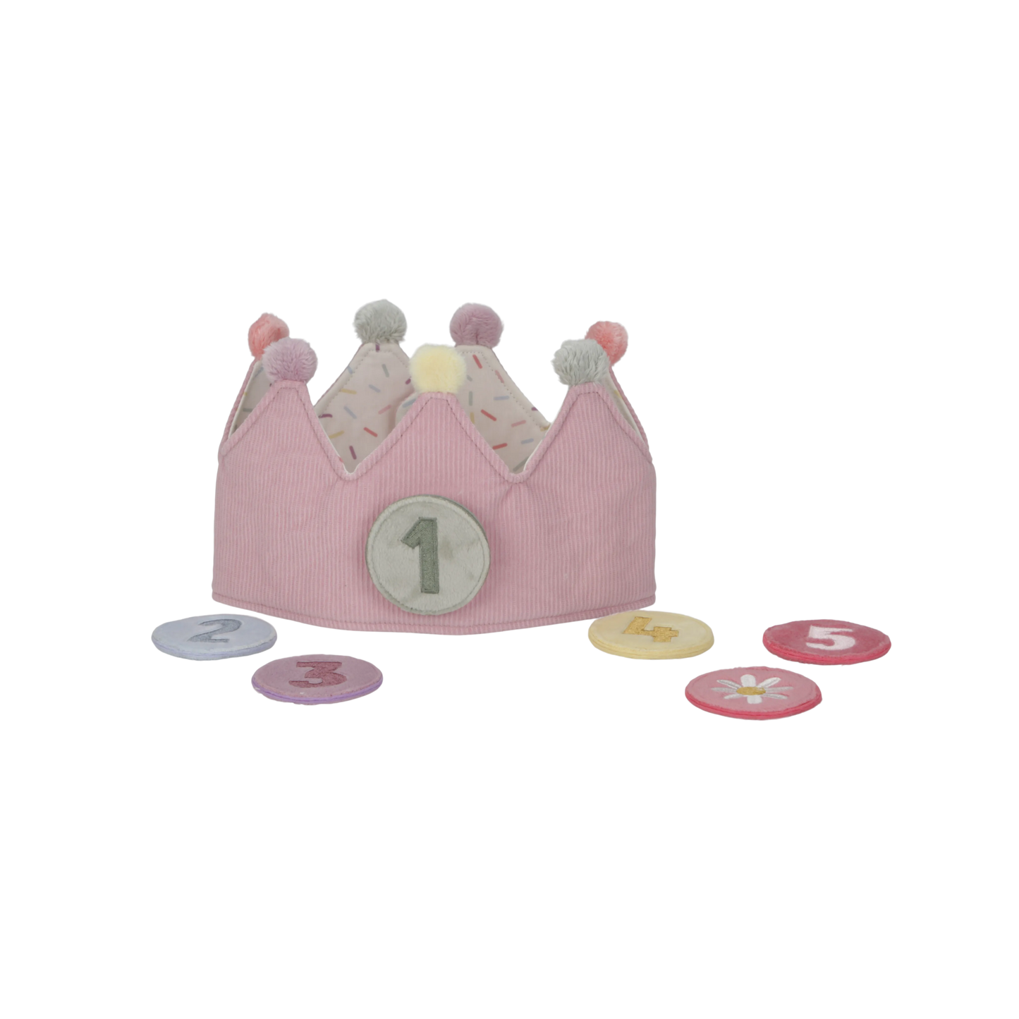 Little Dutch Birthday Crown With Numbers- Pink
