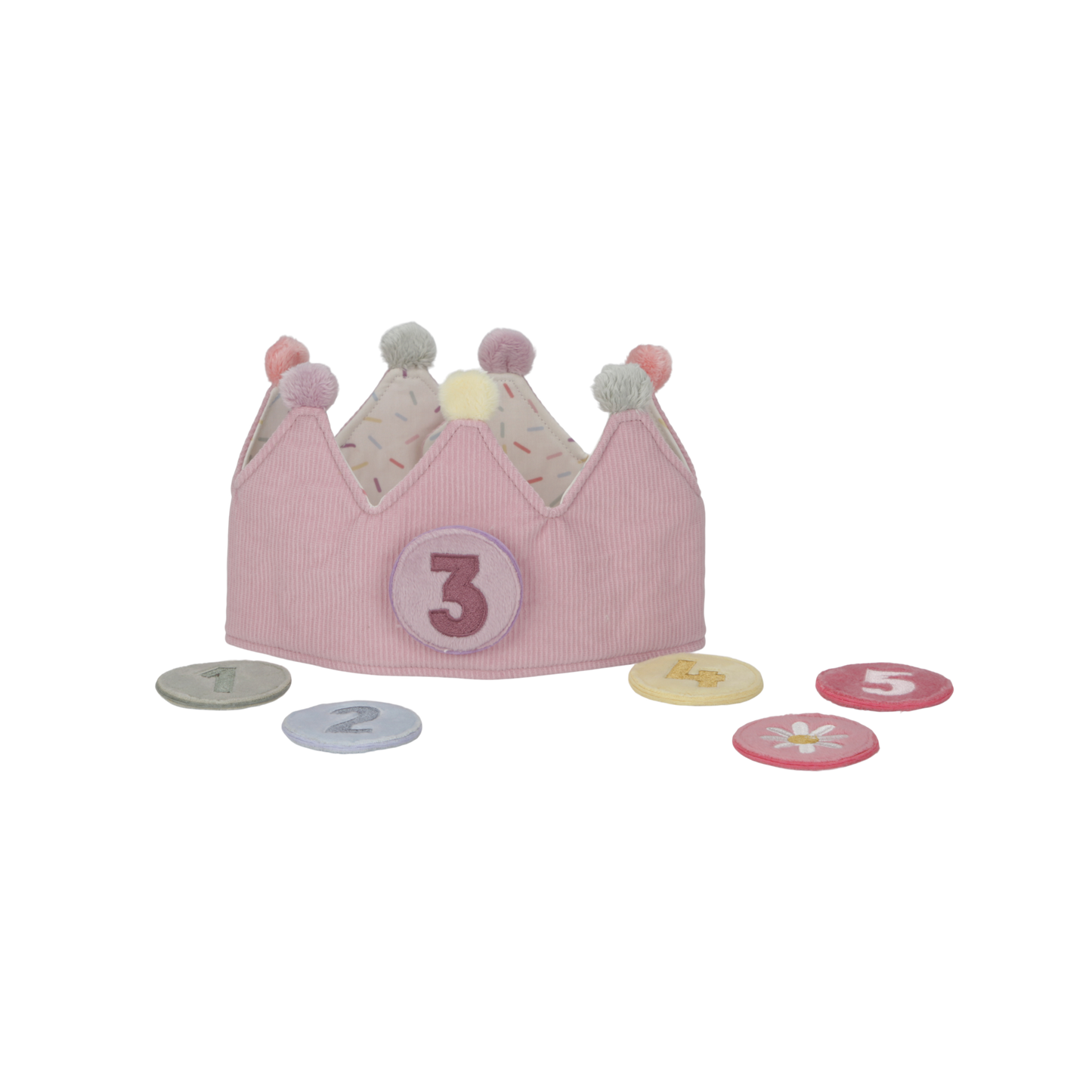 Little Dutch Birthday Crown With Numbers- Pink