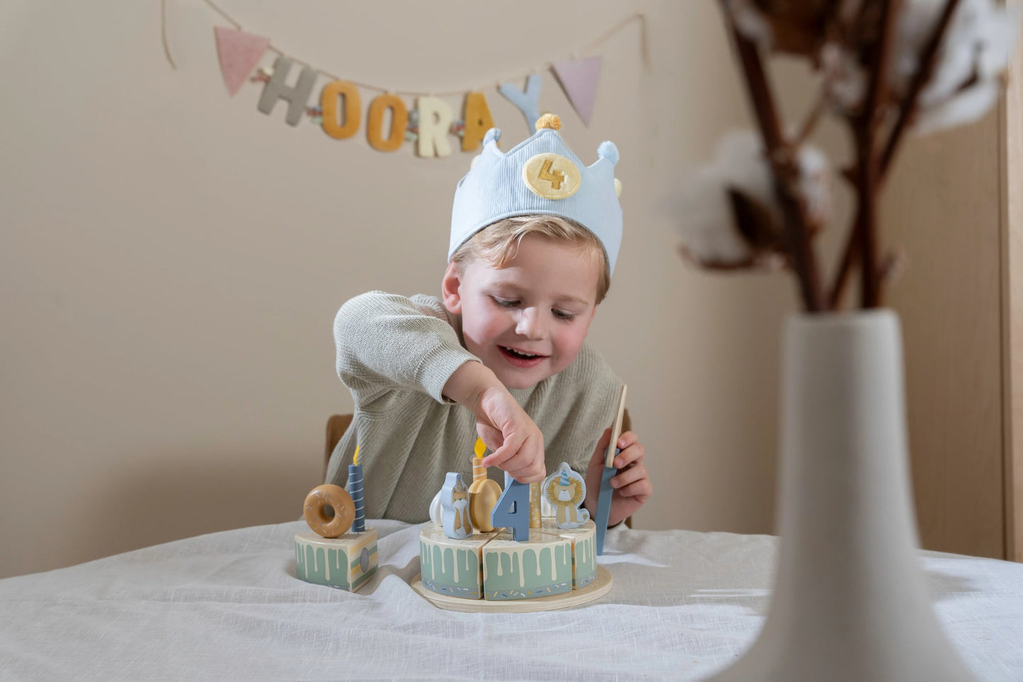 Little Dutch Birthday Crown- Blue